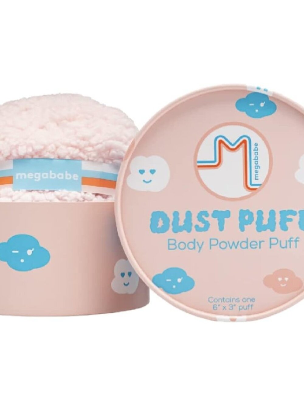 Dust Puff, Oversized Body 6” x 3” Ultra-Soft Powder Puff
